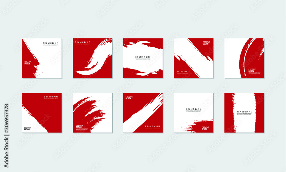 Obraz premium Set of sale banner template design isolated. Vector illustration