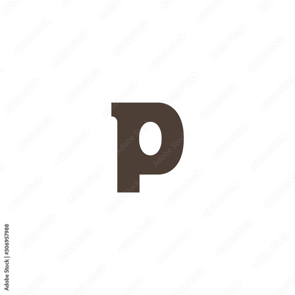 P letter logo vector template