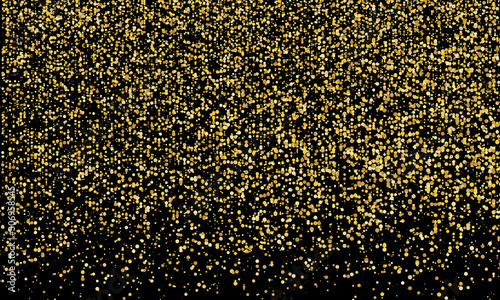 Gold glitter texture. Golden abstract particles.