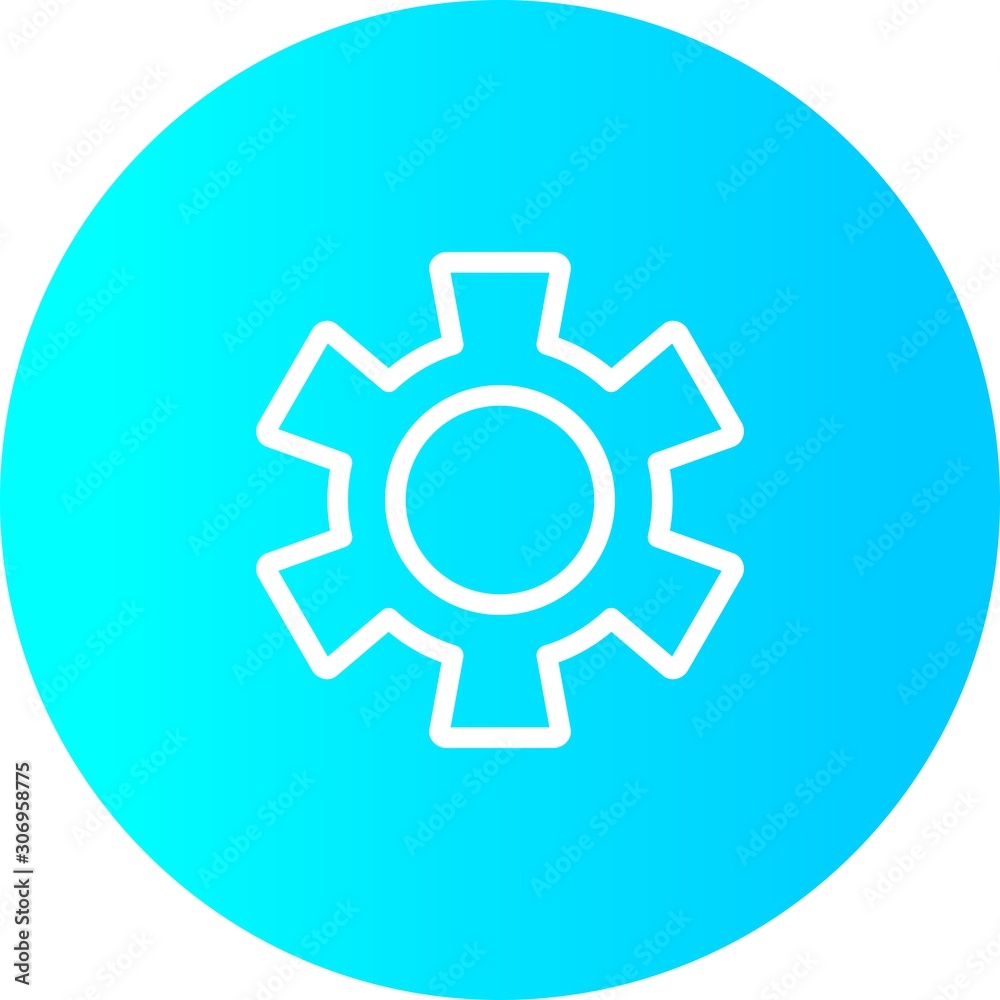 Gradient Circle Configure Icon With White Background Gradient Circle Configure Icon With White Background
