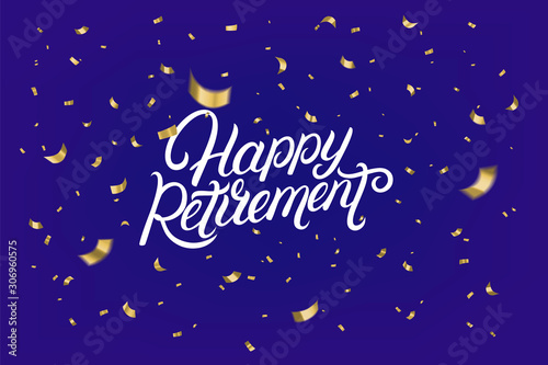 Happy Retirement festive banner