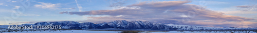 winter mountain landscape panoramic