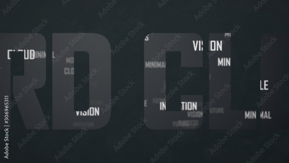 Word Cloud Zoom Title Stock Template Adobe Stock