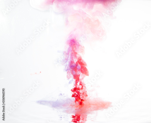 water background abstract Abstract painting Ink in water. Colorful background