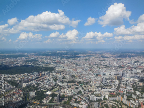 aerial view of Berlin