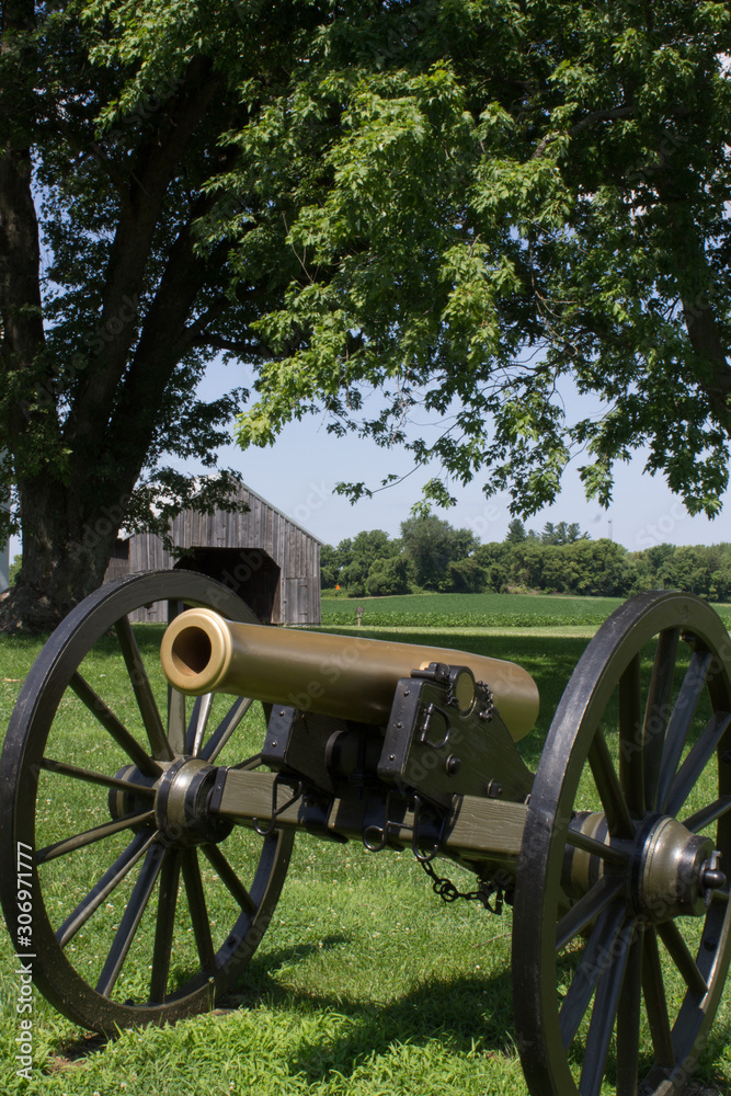 A Cannon at the Monocacy Civil War Battlefield