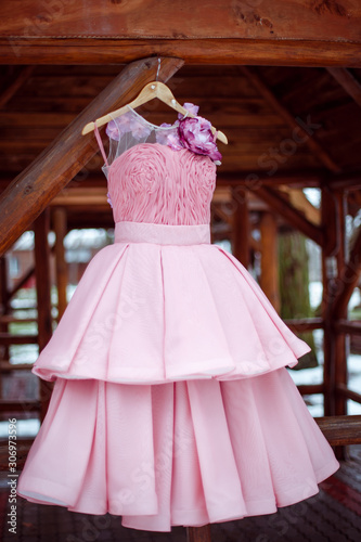 wedding pink dress