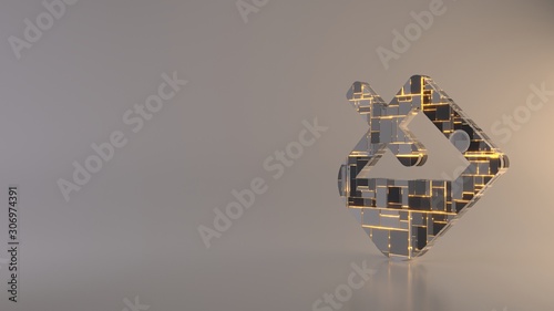 light background 3d rendering symbol of fill icon