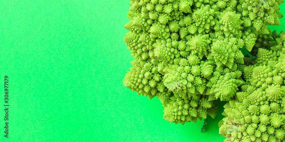 romanesco cauliflower cabbage (delicious vegetable, vitamins diet food) menu concept. food background. top view. copy space romanesco cauliflower cabbage (delicious vegetable, vitamins diet food) menu concept. food background. top view. copy space