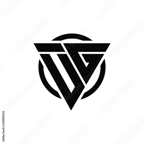 Free Download VG GV GU UG Triangle Logo Circle Monogram Design Vector Super Hero Concept - GFXLoad