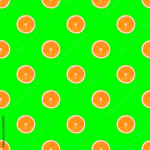 orange seamless pattern, citrus background