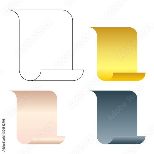 Ancient scrolls illustratio...