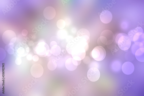 Abstract gradient pink purple background texture with blurred bokeh circles and lights. Space for design. Beautiful backdrop. © Olga
