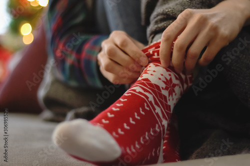cozy christmas socks