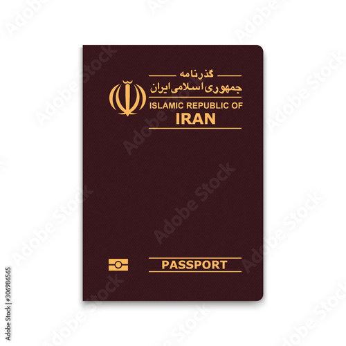Realistic 3d Passport iran