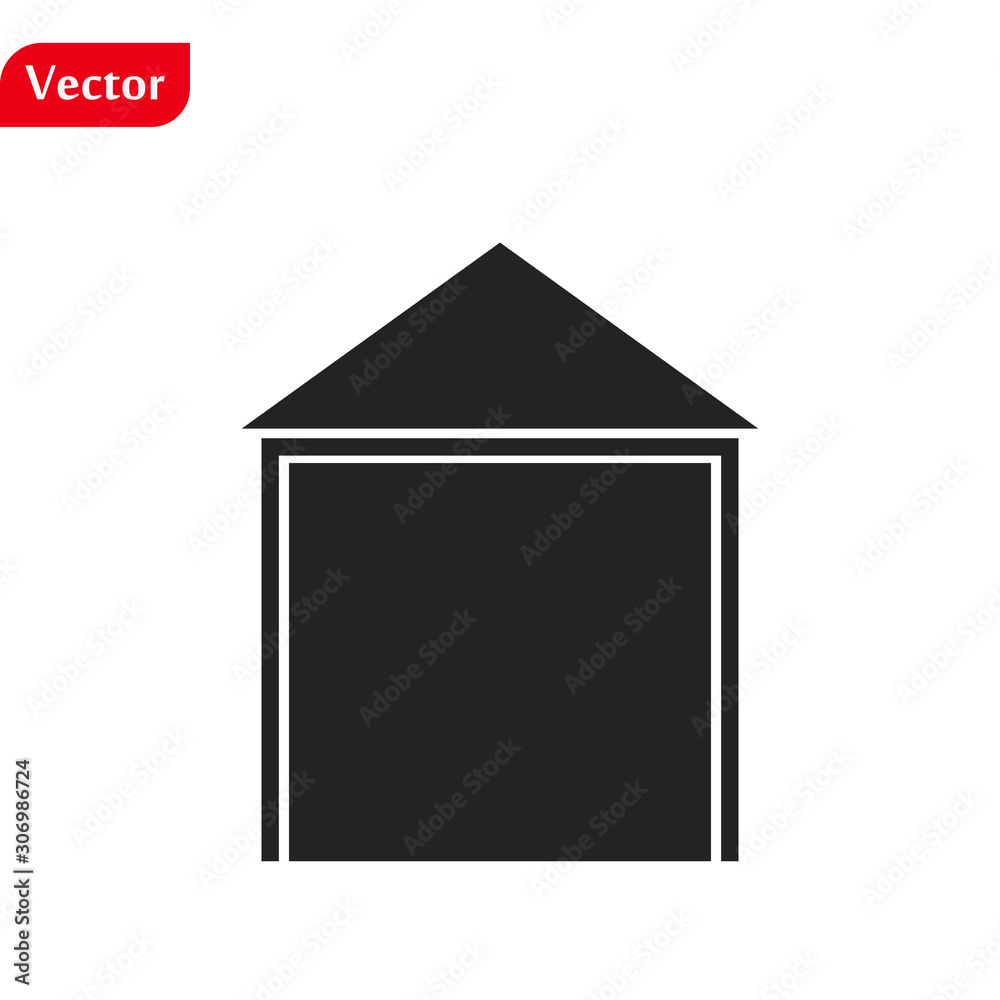 Home Icon vector. Simple flat symbol. Perfect Black pictogram illustration on white background. Home Icon vector. Simple flat symbol. Perfect Black pictogram illustration on white background.