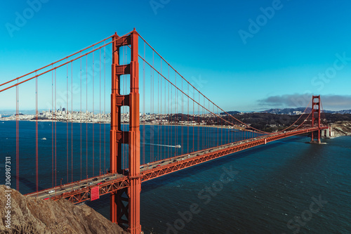 Overview on the Golden Gate bridge photo