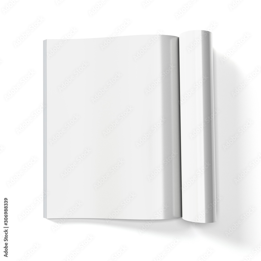 Magazine With The Right Page Rolled Up Magazine With The Right Page Rolled Up