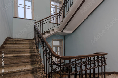 entrance in an old house in St. Petersburg. Russia