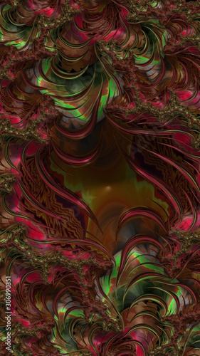 Artfully 3D rendering fractal background © ThorstenGriebel