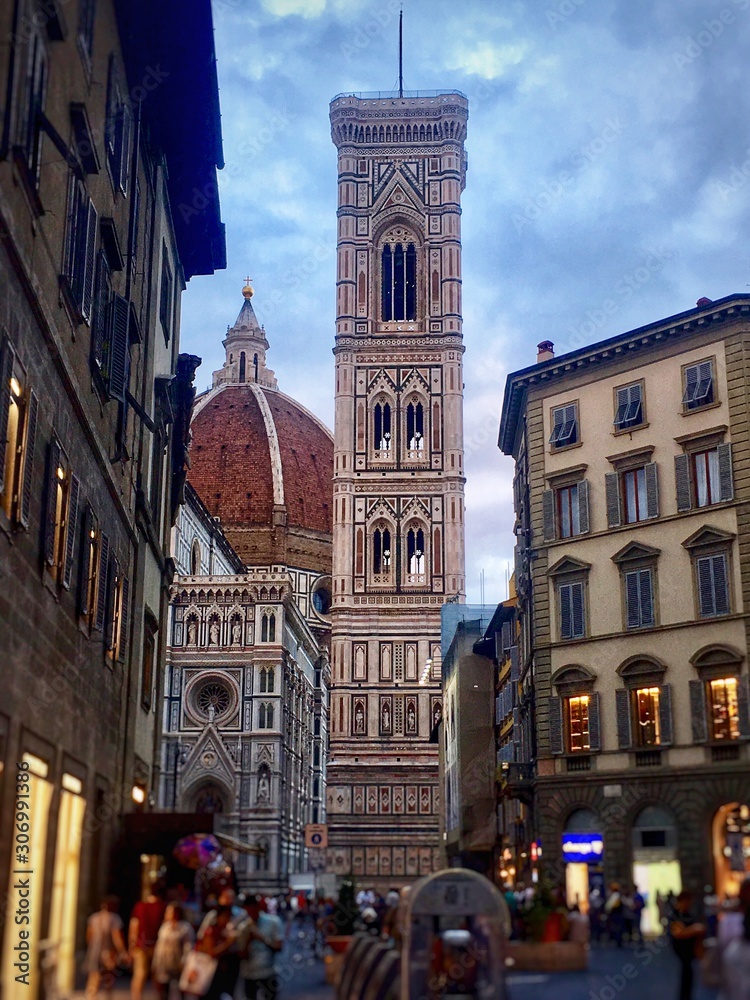 Obraz premium View of the bell tower of Giotto in Florence