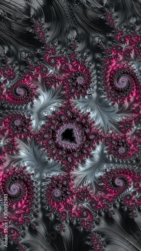 Artfully 3D rendering fractal background
