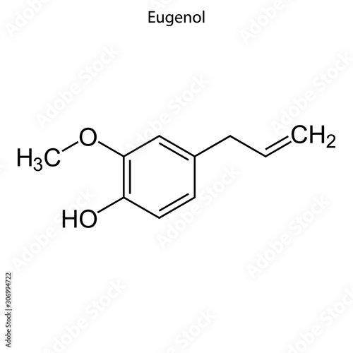 eugenol Skeletal formula of Chemical element