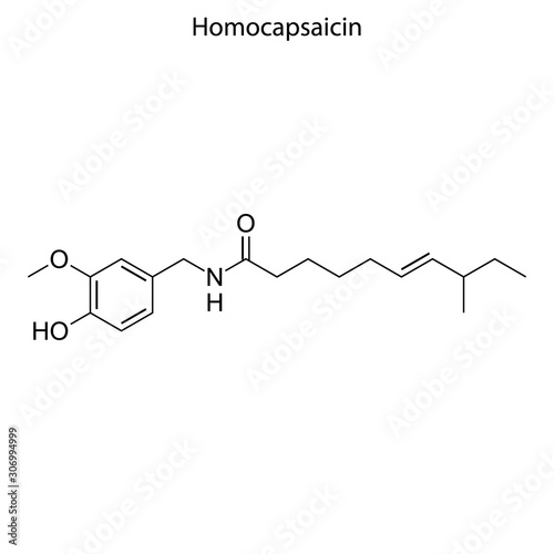 homocapsaicin Skeletal formula of Chemical element