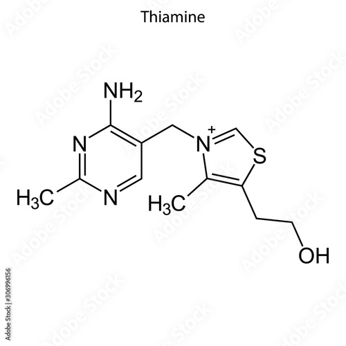 thiamine Skeletal formula of Chemical element