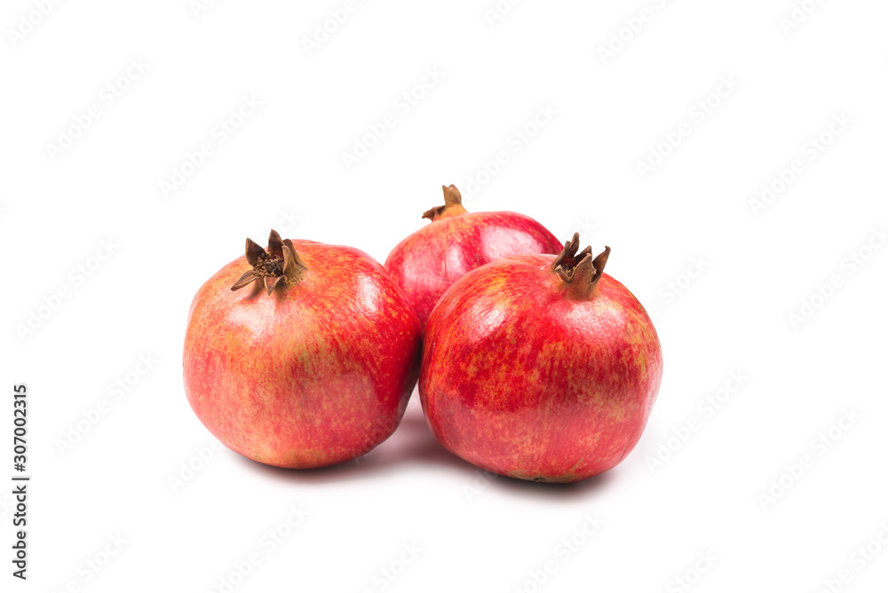 Sweet pomegranate isolated on white background. Sweet pomegranate isolated on white background.