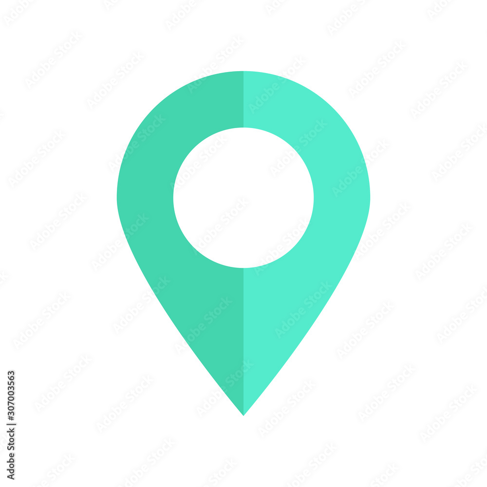 Maps pin. Location map icon.