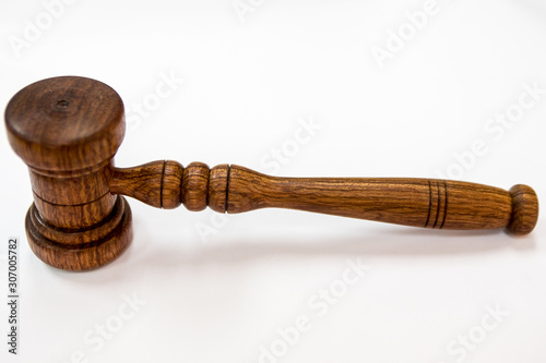 Wooden mallet, typically used by judges