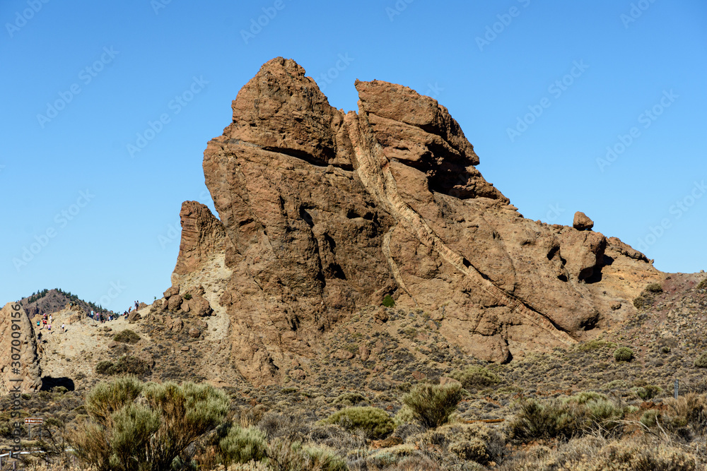 Mountain Mountainers around the volcano Teide