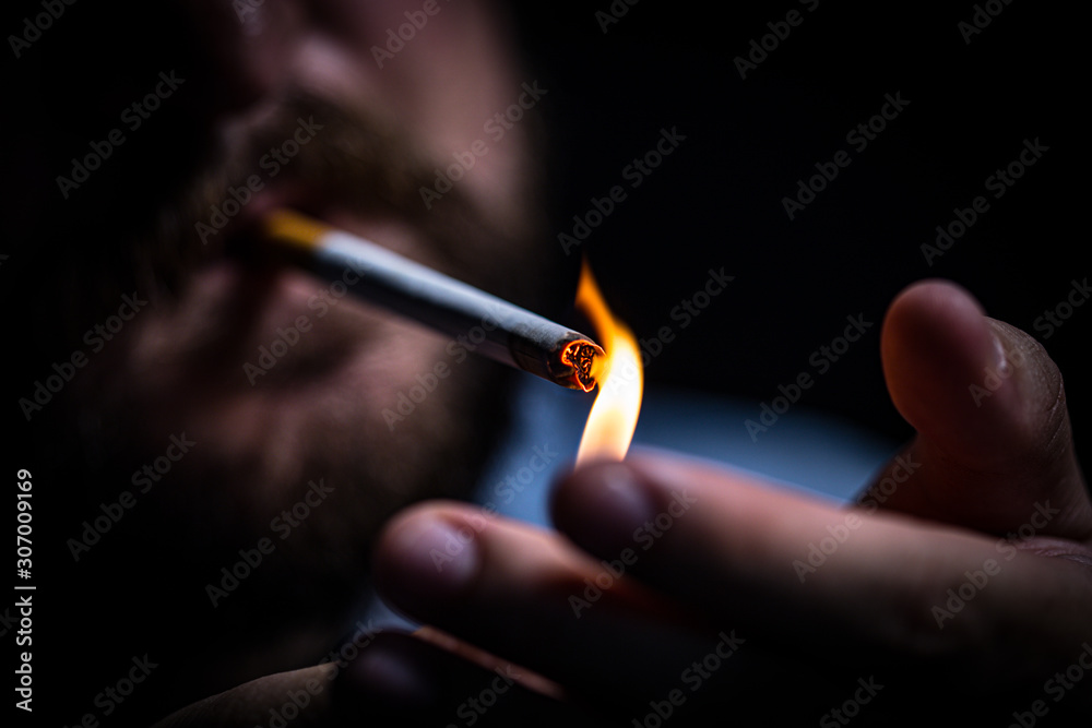 Young Man Smoking Young Man Smoking