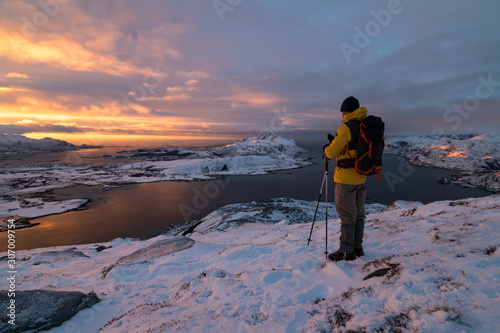 Panorama randonnée  sur l'Offersøykammen