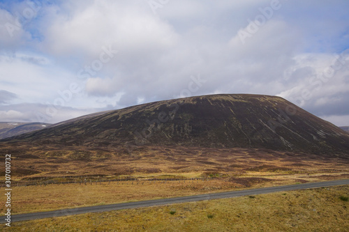 A mountain top in the Cairngorms National Park in Scotland