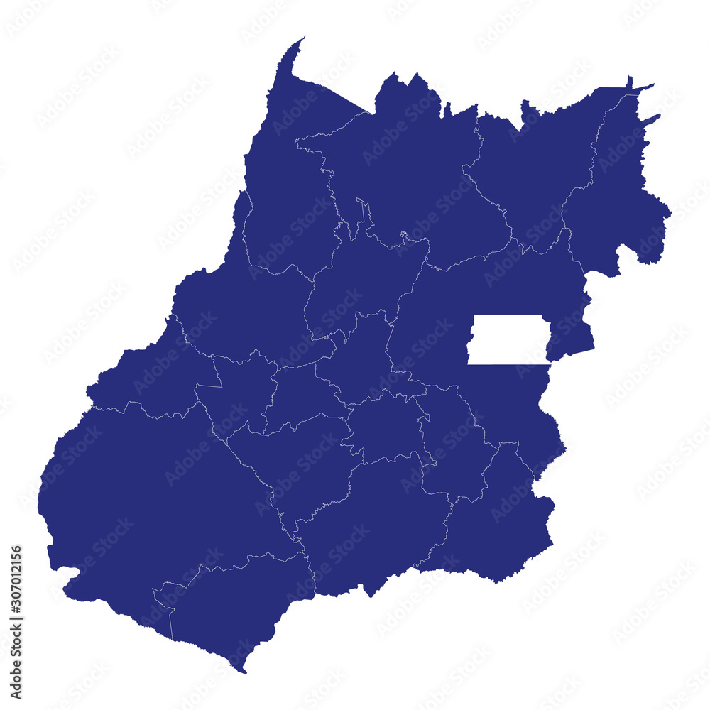 goias High Quality map is a state of Brazil