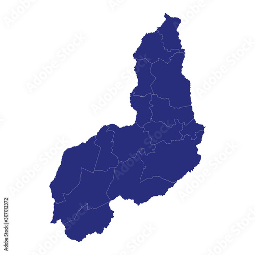 piaui High Quality map is a state of Brazil