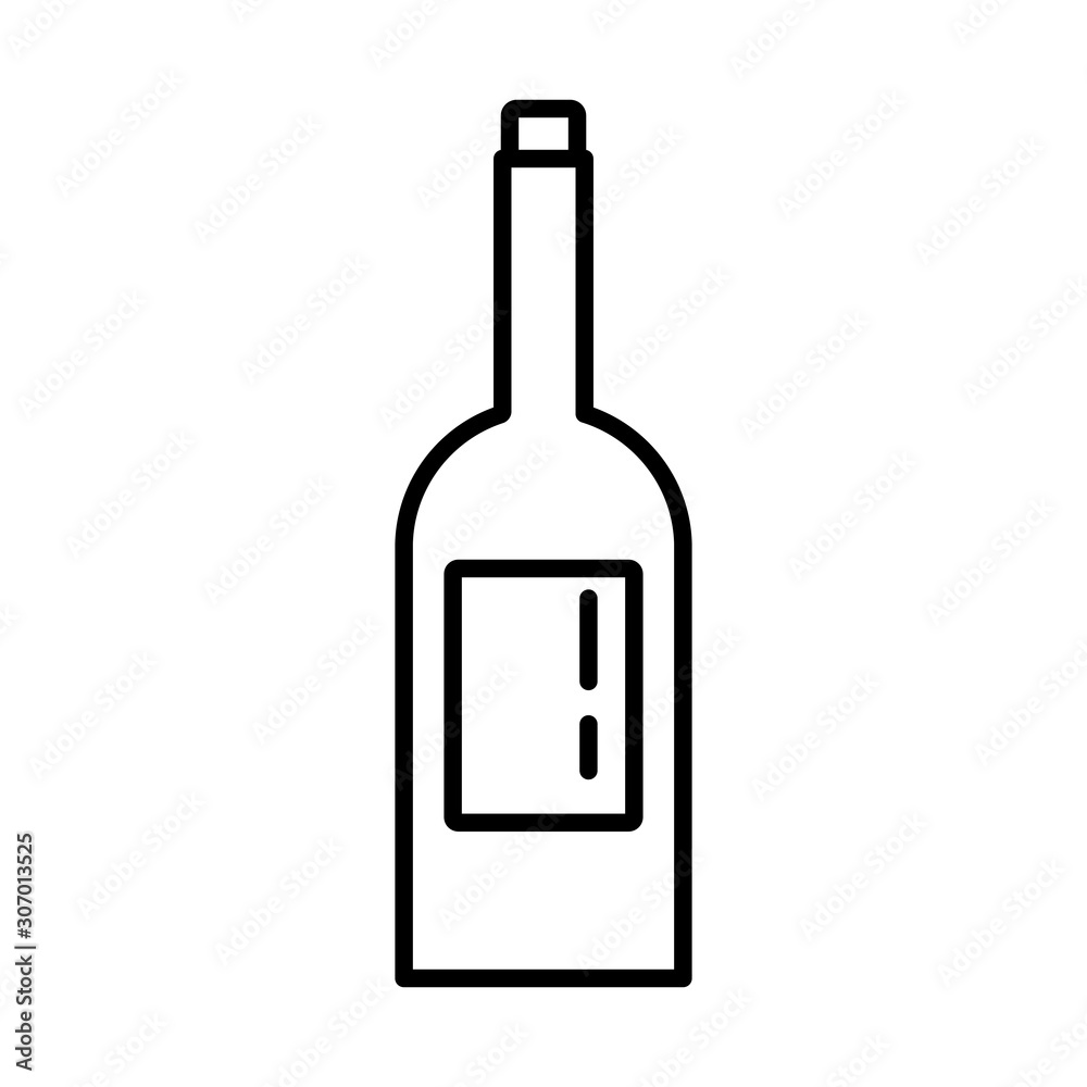 wine bottle drink isolated icon wine bottle drink isolated icon