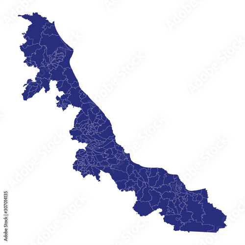 Veracruz High Quality map is a state of Mexico