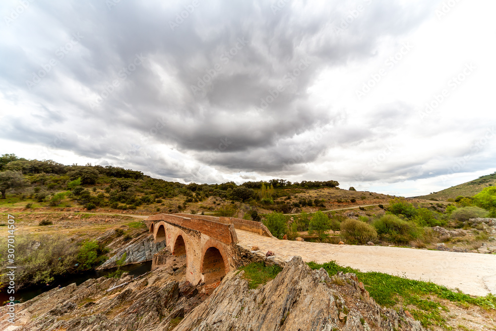 Landscape in the Montes de Toledo, Castilla La Mancha, Spain.
