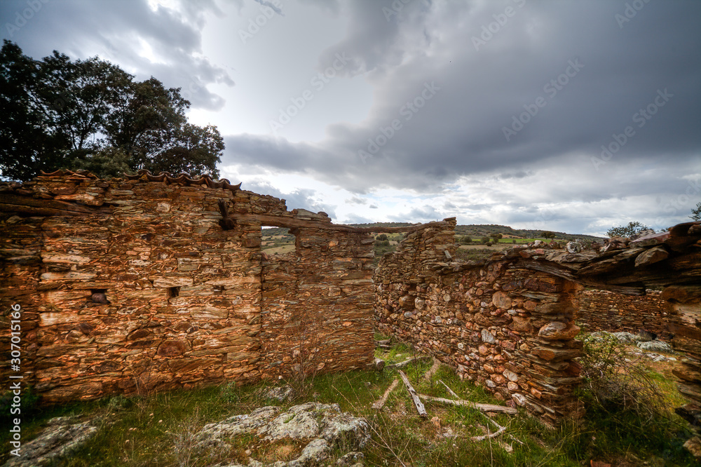 Landscape in the Montes de Toledo, Castilla La Mancha, Spain.