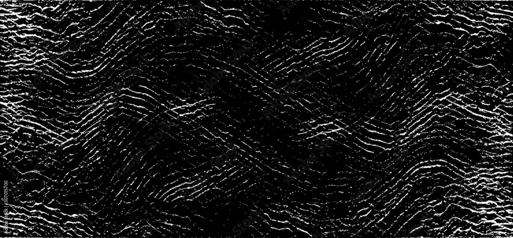 Swirled and curled stripes and brush strokes texture. Marble or acrylic atrwork imitation. Cool and swirly background. Abstract vector illustration. Black isolated on white. EPS10 