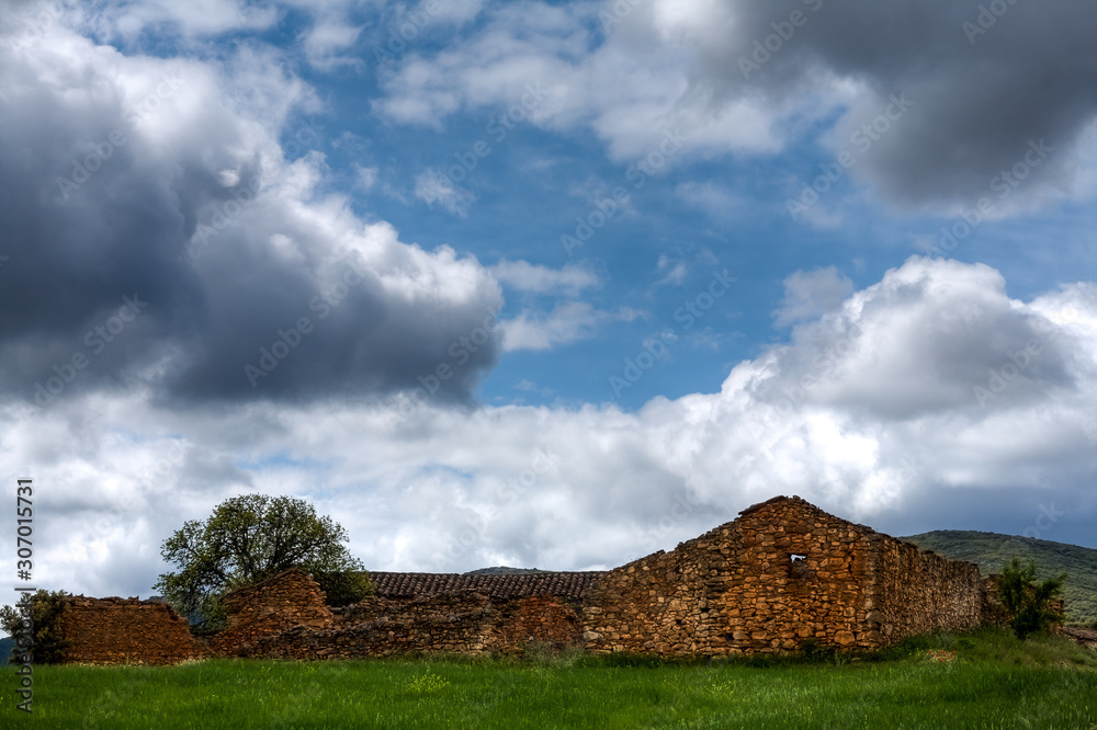 Obraz premium Landscape in the Montes de Toledo, Castilla La Mancha, Spain.