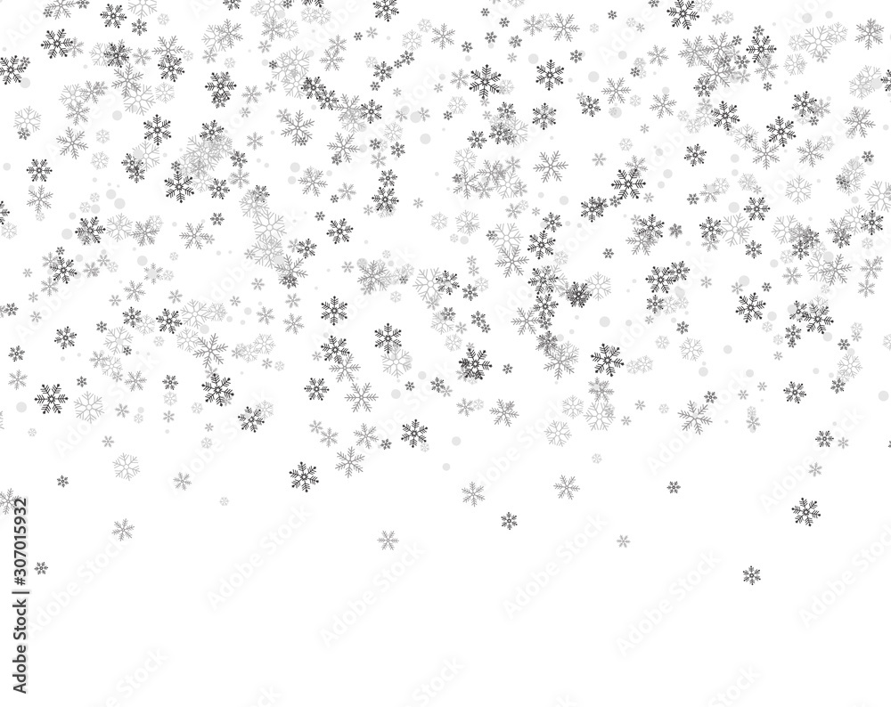 Snowflakes falling from the sky Snowflakes falling from the sky