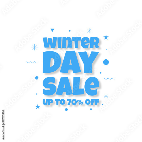 The background for Winter sale in a minimalist modern style and vintage memphis elements in black and white. This background is used for posters, banners, flyers and leaflets.