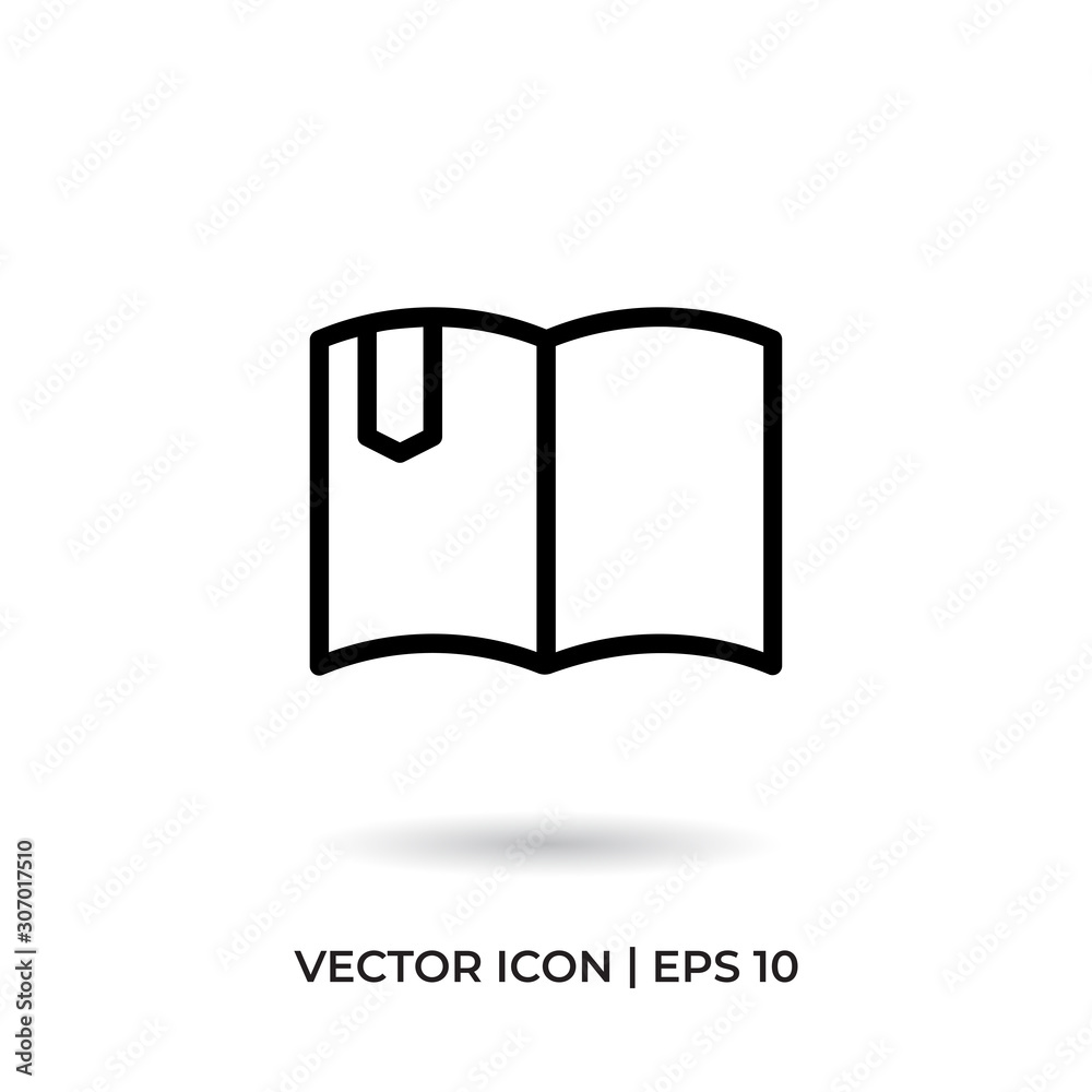 Book vector icon in modern design style for web site and mobile app Book vector icon in modern design style for web site and mobile app