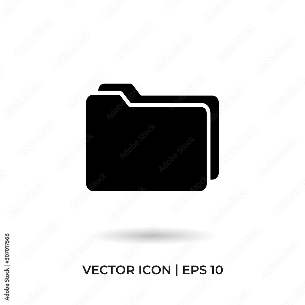 Folder vector icon in modern design style for web site and mobile app Folder vector icon in modern design style for web site and mobile app