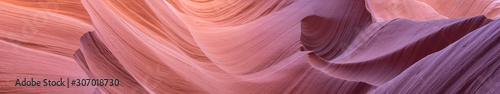 Panoramic colorful Canyon Antelope near Page. Abstract background. 