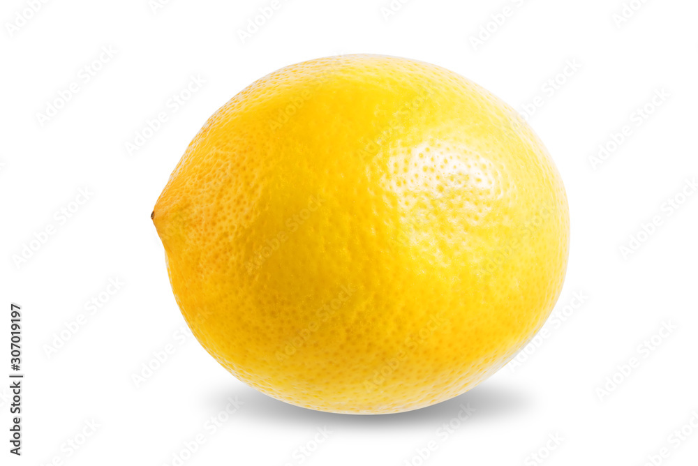 Lemon fruit on a white isolated background Lemon fruit on a white isolated background